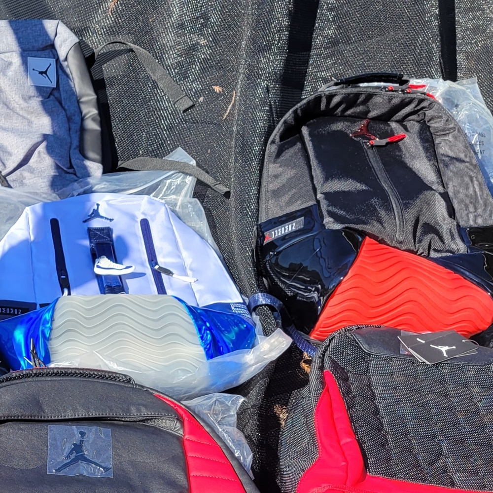 🔥🏀🔥Pair of jordan 11,s backpacks 🔥🎒🔥